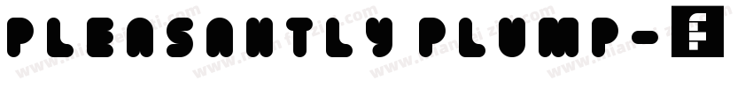 PLEASAHTLY PLUMP字体转换